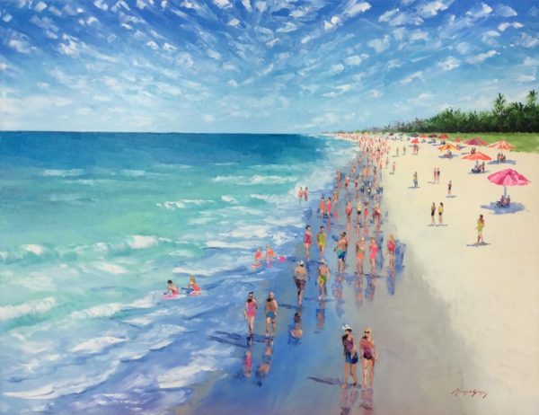 "Beach Horizon" by Mauricio Garay, size 48w x 36h
