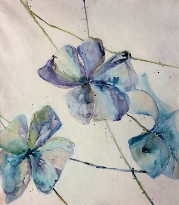 "Watercolor Flowers" by Kari Taylor, size 50w x 60h