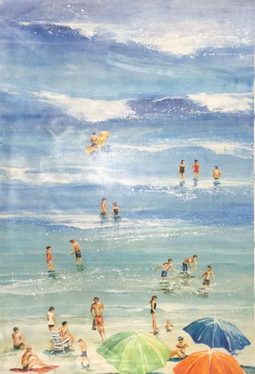 "Vertical Beach" by Farrell Douglas, size 40w x 60h