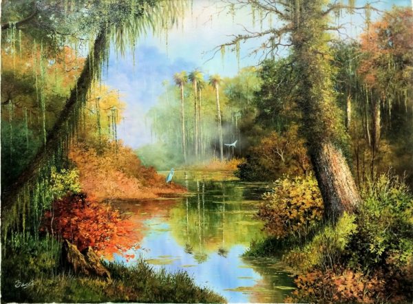 "Florida Tropical" by Villaflor Bacci, size 40w x 30h