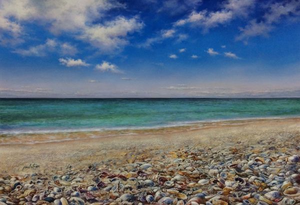 "Sanibel Beach" by Paul Wren, size 36w x 24h