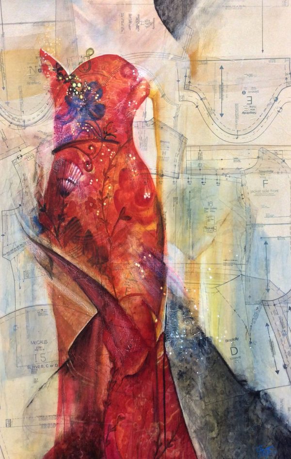 "Dress Pattern 9" by Patricia Chute, size 40w x 60h