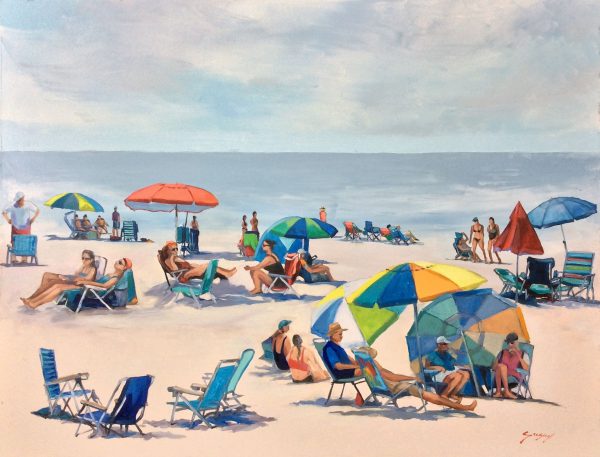 "The Beach" by Mauricio Garay, size 40w x 30h