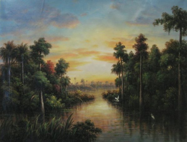 "Old Florida" by Pablo Munoz, size 48w x 36h