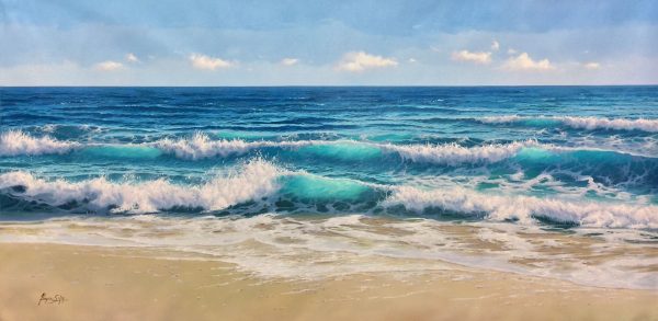 "Ocean View II" by Antonio G. Soler, size 72w x 36h