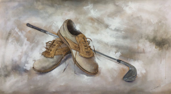 "Golf Shoes" by Jose Cascales, size 43w x 23h