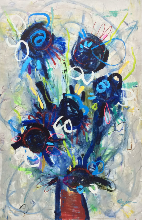 "Floral" by Helen Zarin, size 32w x 48h