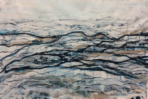 "Rolling Waters" by Alyssa Stoff, size 60w x 40h
