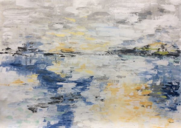 "Sparkling Water" by Gudrun Newman, size 66w x 48h