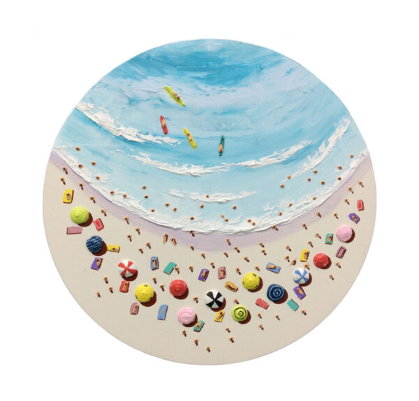 "Whimsical Beach Series" by Alfredo Candela, 20w x 20h
