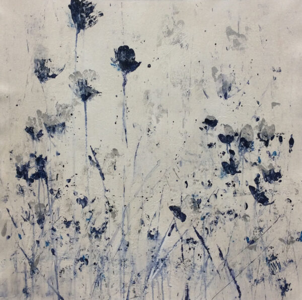 "Midnight Floral II" by Jodi Maas, size 24w x 24h