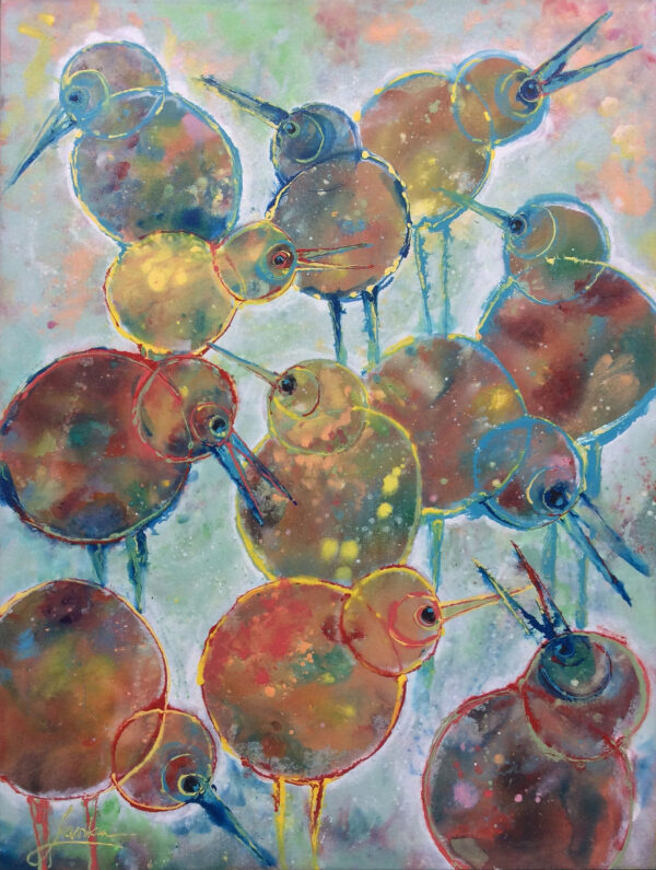 "Another Day in the Sunshine" by Sissi Janku, size 36w x 48h