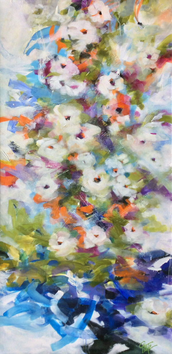 "Secret Garden" by Patricia Chute, size 30w x 60h