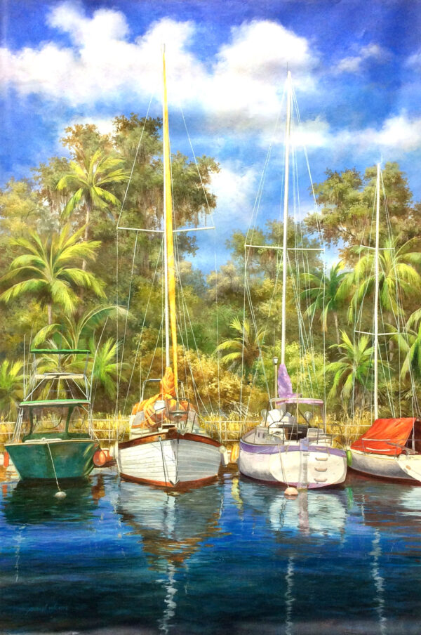 "Marina" by Paul Wren, size 40w x 60h