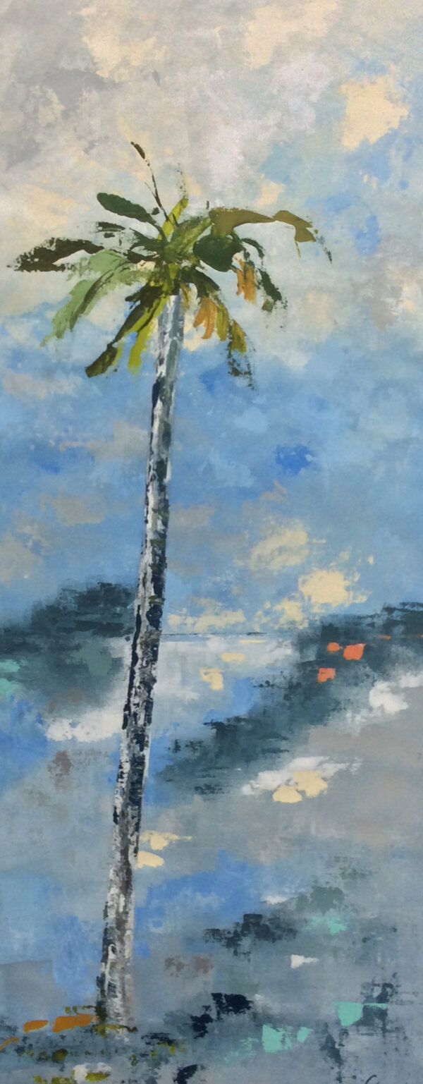 "Tropical Delight II" by Gudrun Newman, size 20w x 48h