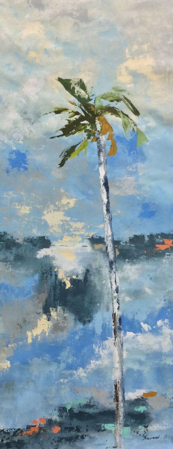 "Tropical Delight III" by Gudrun Newman, size 20w x 48h
