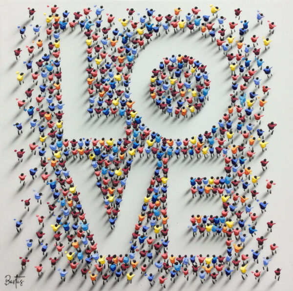 "Love" by Bartus, size 20w x 20h