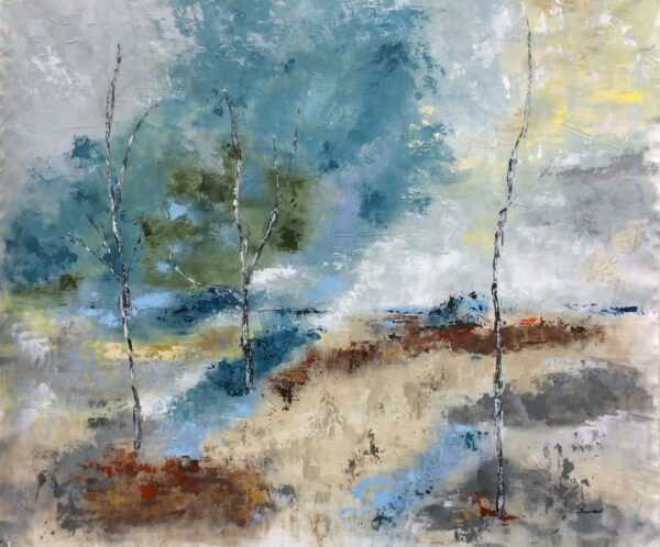 "Serene Mood" by Gudrun Newman, size 50w x 42h