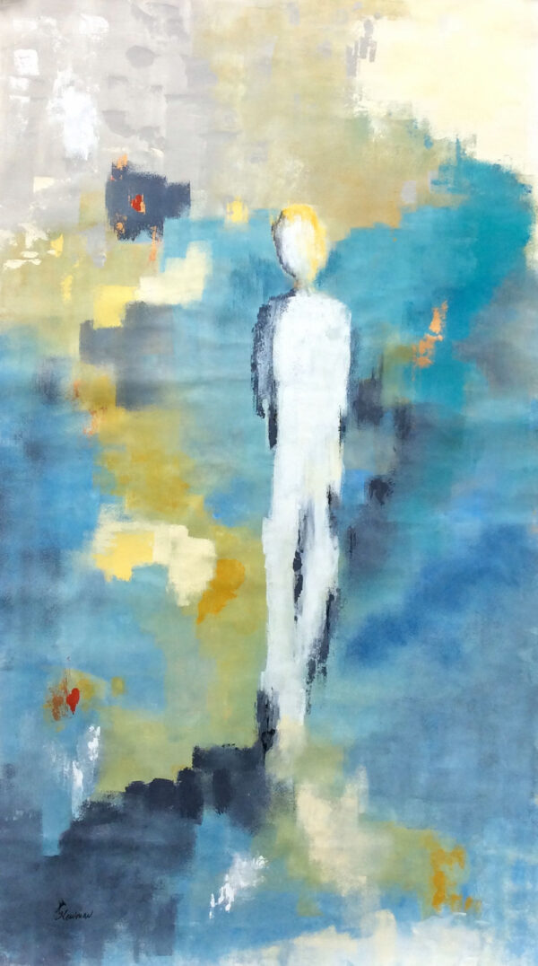 "Heartfelt Thoughts" by Gudrun Newman, size 30x56"