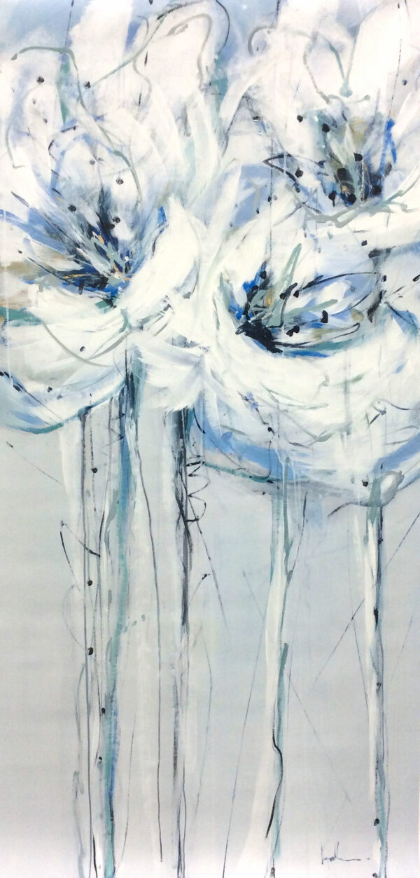 "Floral Whisper II" by Angela Maritz, size 36w x 72h