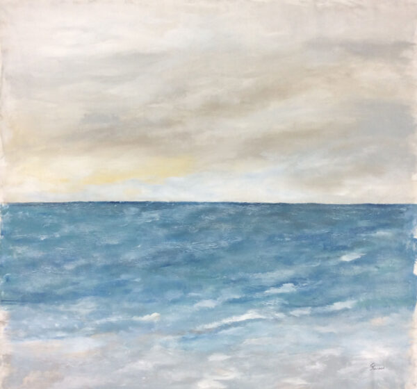 "PCalm Waters" by Gudrun Newman, size 58w x 48h