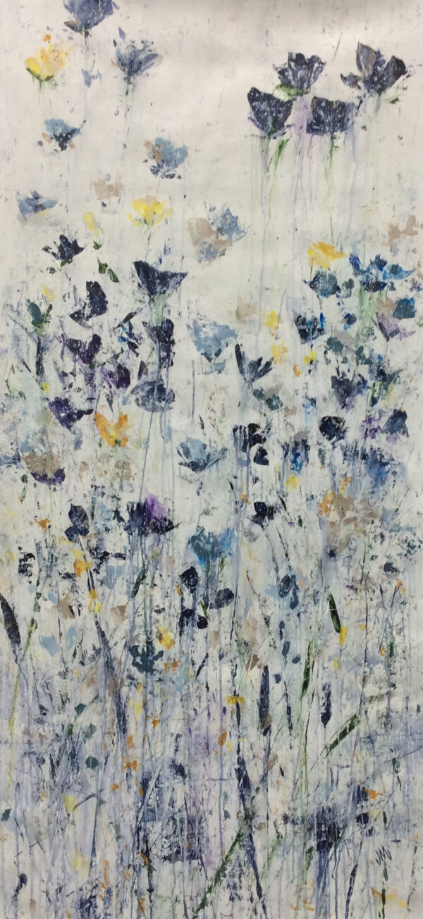 "Floating In The Garden V" by Jodi Maas, size 30w x 60h
