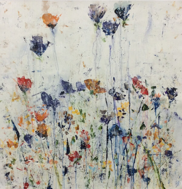 "Free Air Florals XI" by Jodi Maas, size 30w x 30h