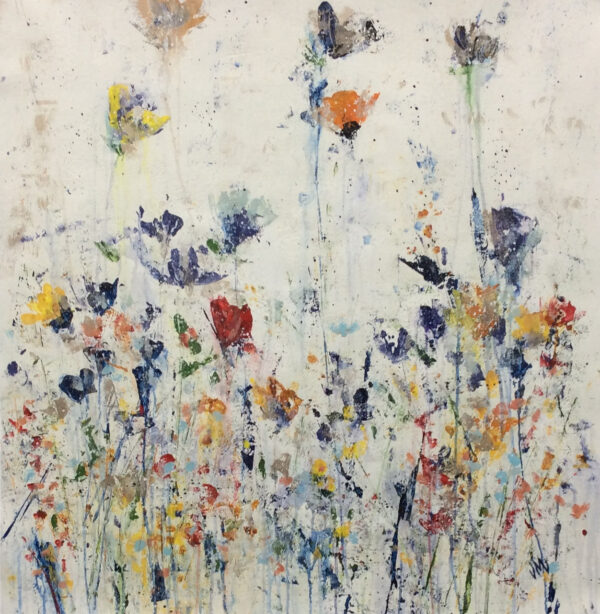 "Free Air Florals XII" by Jodi Maas, size 30w x 30h