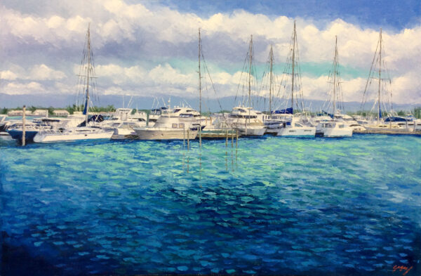 "Naples Marina Series" by Mauricio Garay, size 40 x 30