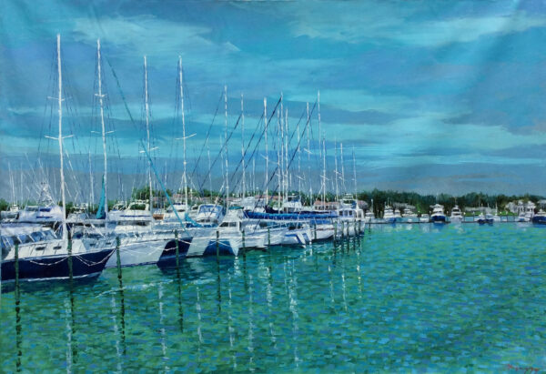 "Naples Marina Series" by Mauricio Garay, size 60 x 40