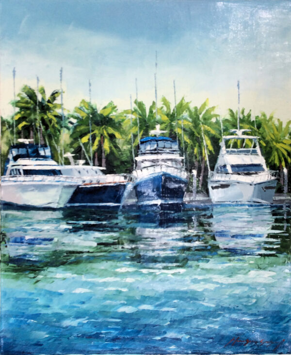 "Naples Marina Series" by Mauricio Garay, size 16 x 20