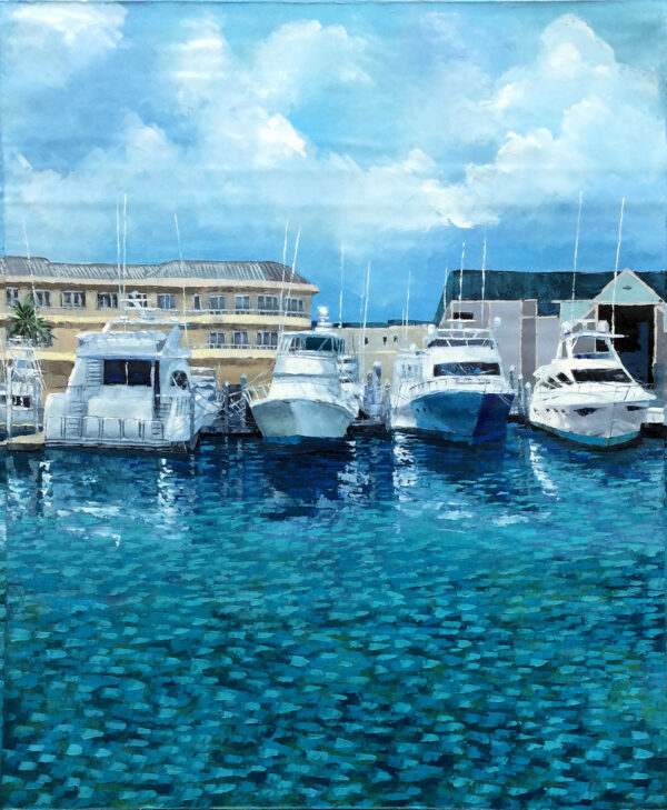 "Naples Marina Series" by Mauricio Garay, size 40 x 48