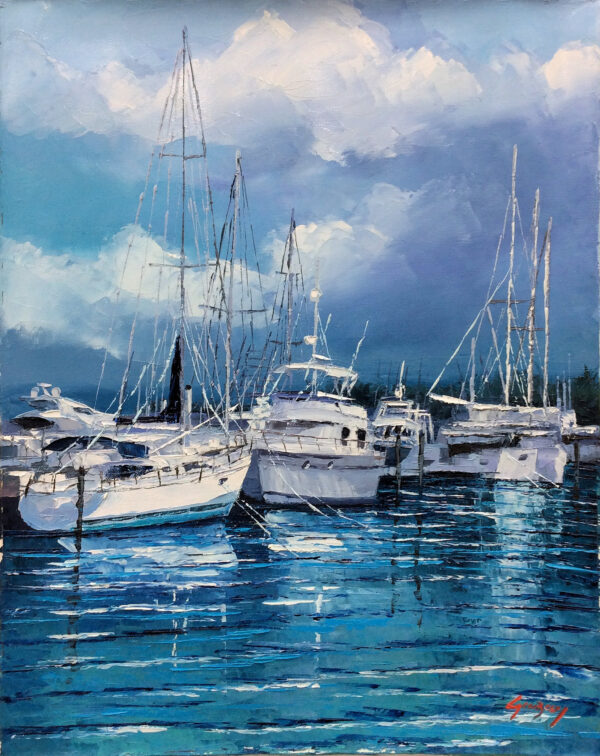 "Naples Marina Series" by Mauricio Garay, size 16 x 20