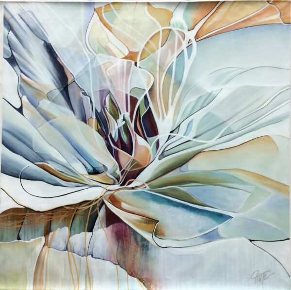 "Petal Abstract" by Patricia Chute, size 48w x 48h