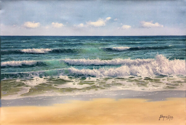 "Shoreline " by Soler, size 36 x 24