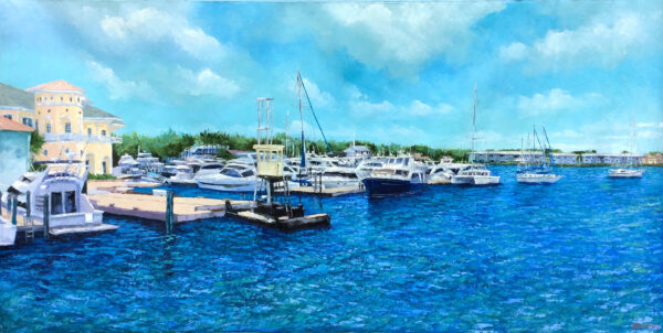 "Florida Marina" by Mauricio Garay, size 72x36"
