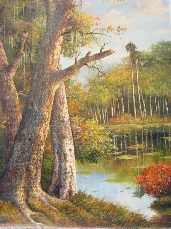 "Florida Tropical" by Villaflor Bacci, size 40w x 60h