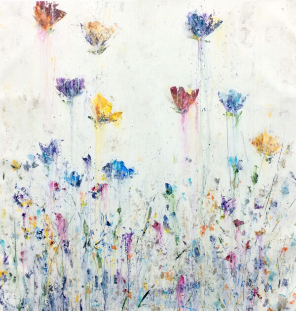 "Air Floral Vlll" by Jodi Maas, size 40x40"