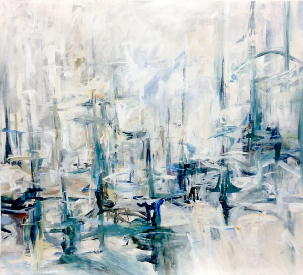 "Modern Harbor" by Alexys Henry, size 70x60"
