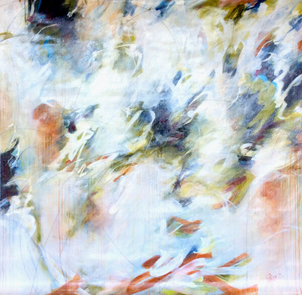 "Warm Earthy Contemporary" by Patricia Chute, size 64" x 64"