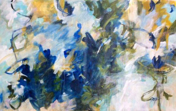 "Water Garden ll" by Patricia Chute, size 60" x 36"