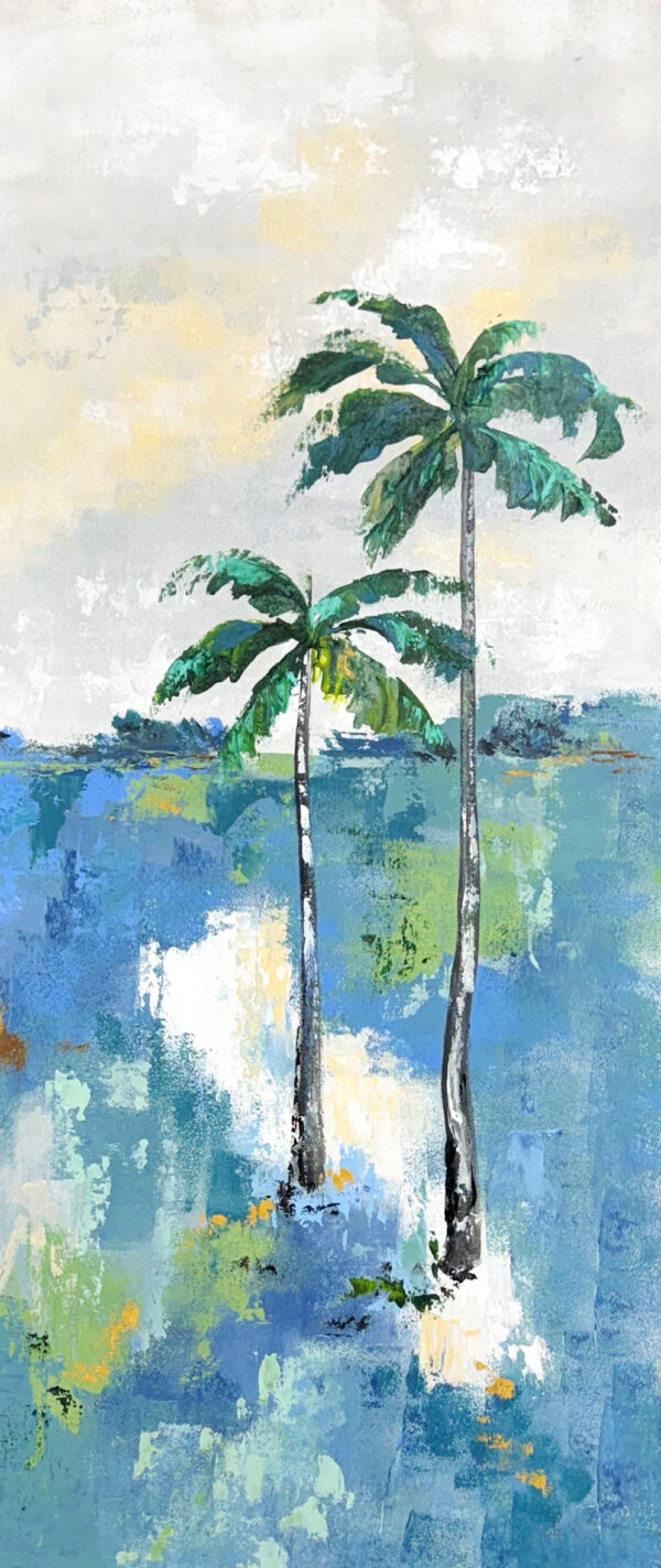 "Spring Time l" by Gudrun Newman, size 13" x 33"