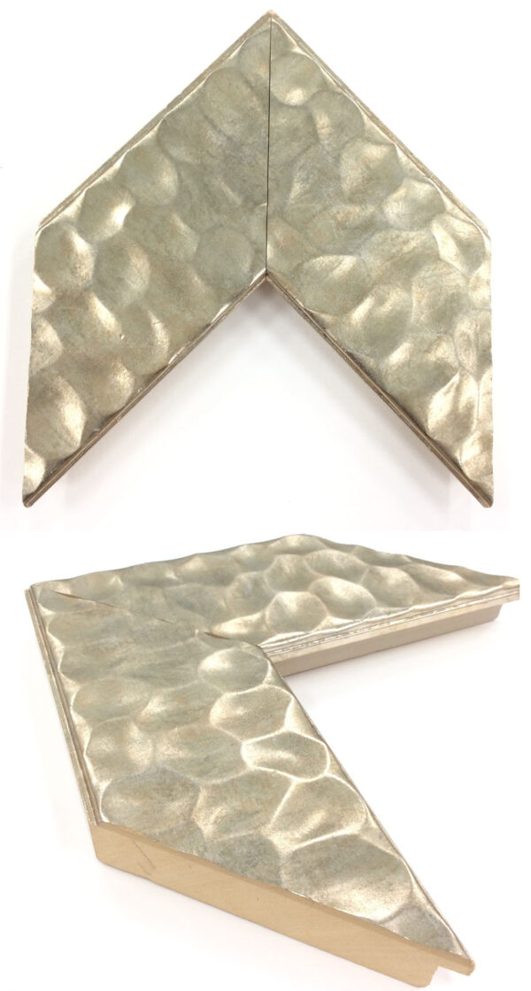 FW692-22594, Hammered Champagne, 3 1/2"