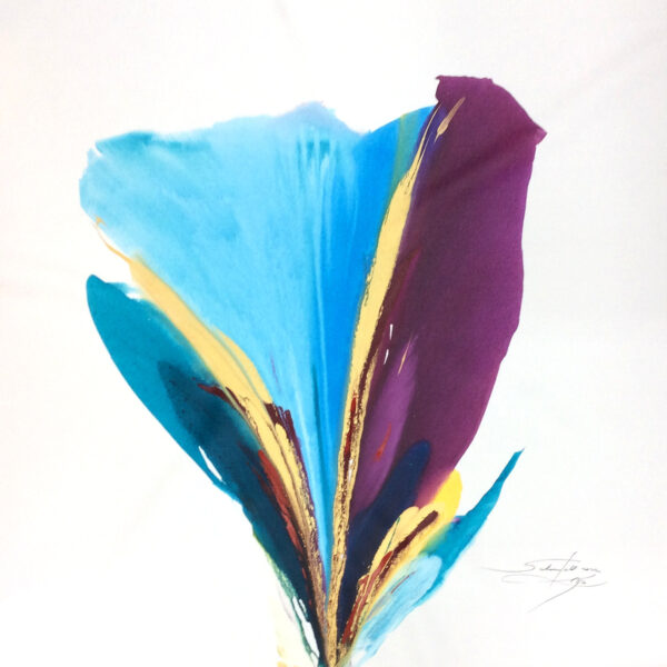 "Rio De Colores" by Robert Schoenfeld, size 55"x55"