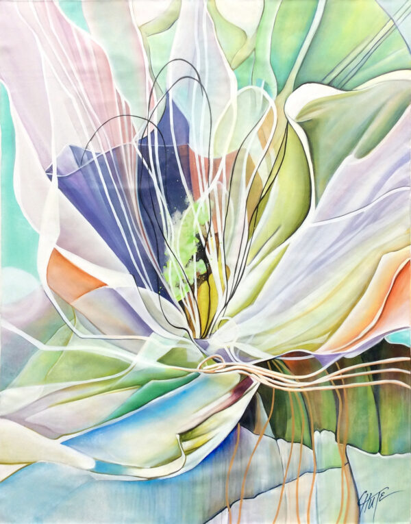 "Petal Abstract" by Patricia Chute, size 48x60"