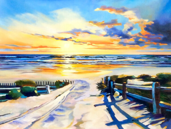 "Lightness of Sunset" by Mario Martin, size 40" x 30"