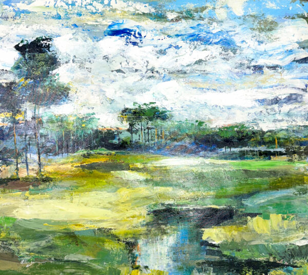 "Vista Landscape" by Helen Zarin, size 33" x 40"