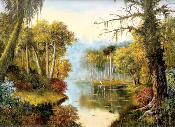 "Old Florida" by Bacci, Size 72" x 48"