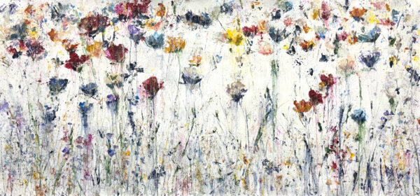 "Combust the Floral I" by Jodi Maas, size 30" x 66"