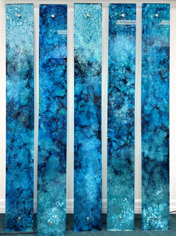 "Plexi Panel Set" by Jacqueline Mack, size 10" x 76" each